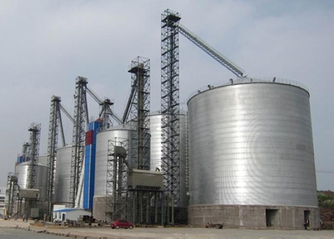 萧县大型钢板库构造参数及水泥储存质量